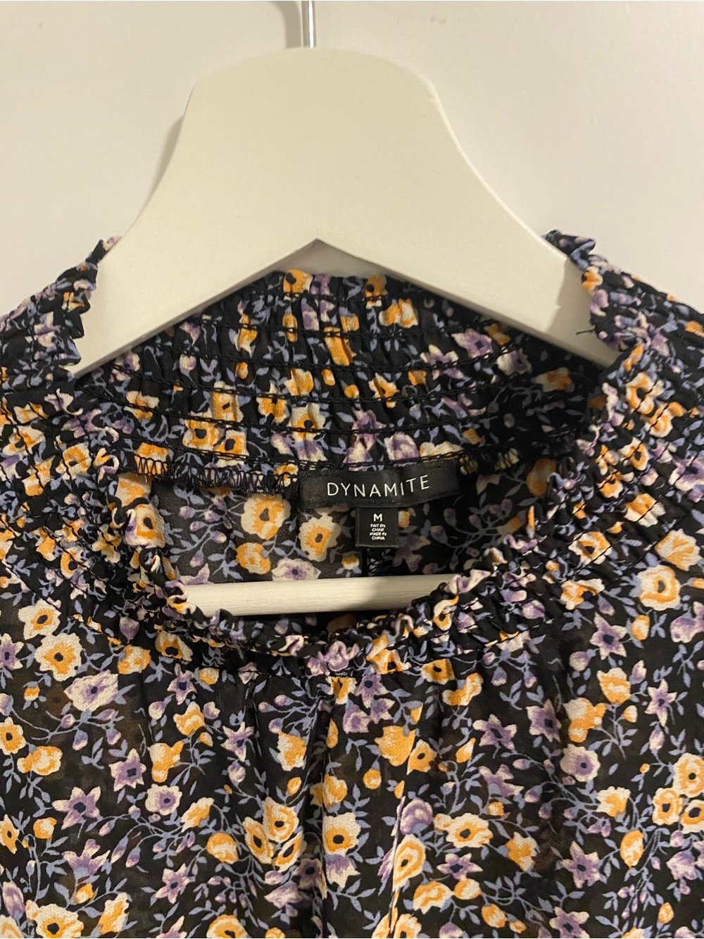 Sheer Floral Top - Picture 2 of 2